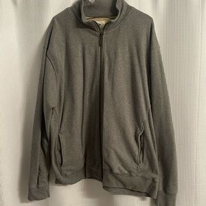 Grey zip up sweatshirt